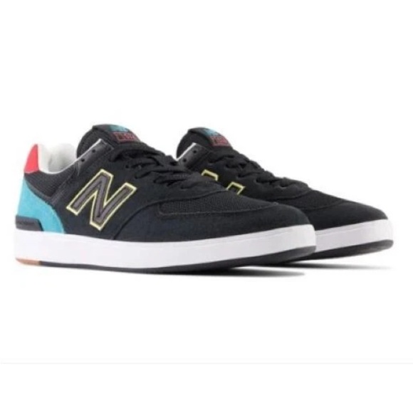 New Balance CT574 Courtline Men Size 11 Black Blue Red White Colorway CT574BNH - Picture 1 of 9